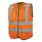 Pioneer Multi Pocket Mesh Vest, Orange, Small V1024850U-S - alternate 1